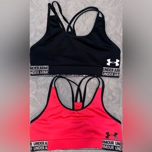 Girls' HeatGear® Armour Sports Bra Size YSM can fit size:8 in girls shirts